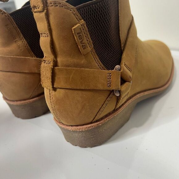 Teva Brown Ankle Boots LEather NEW Sz 7.5 - Picture 7 of 8